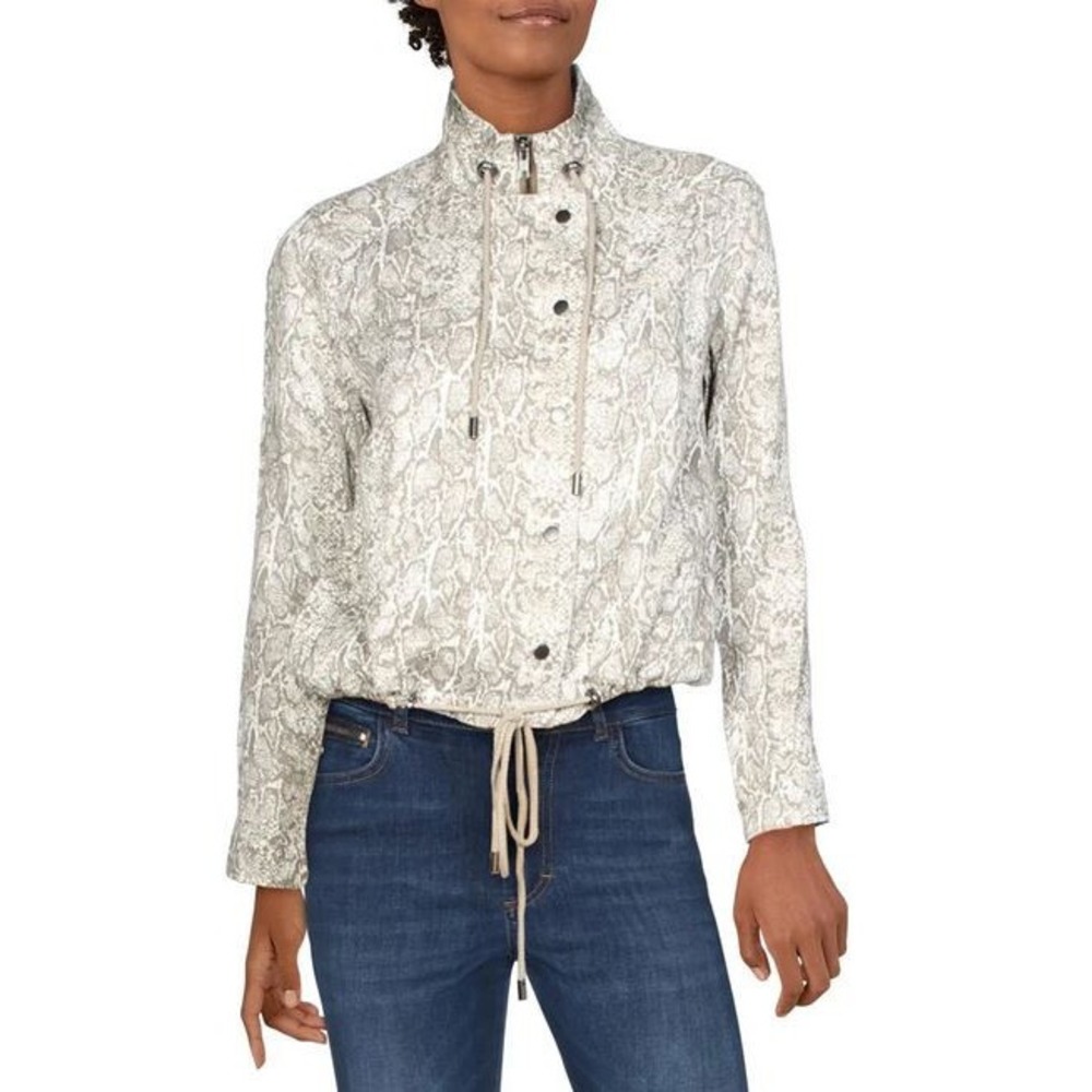 Rails Tennessee Jacket Sand Snake Skin Tan Lyocell Linen XL 706-440-2278